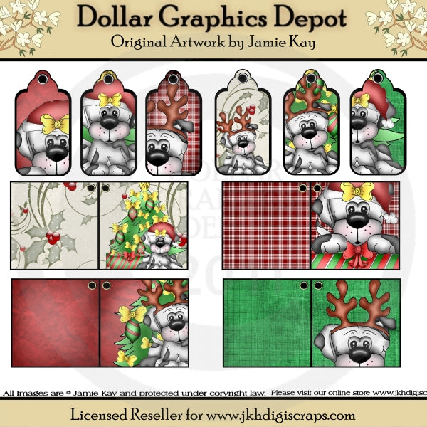 Lou La Christmas Gift Tags