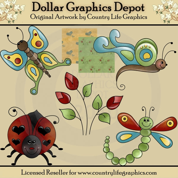 Love Bugs 1 - Clip Art - DCS Exclusive