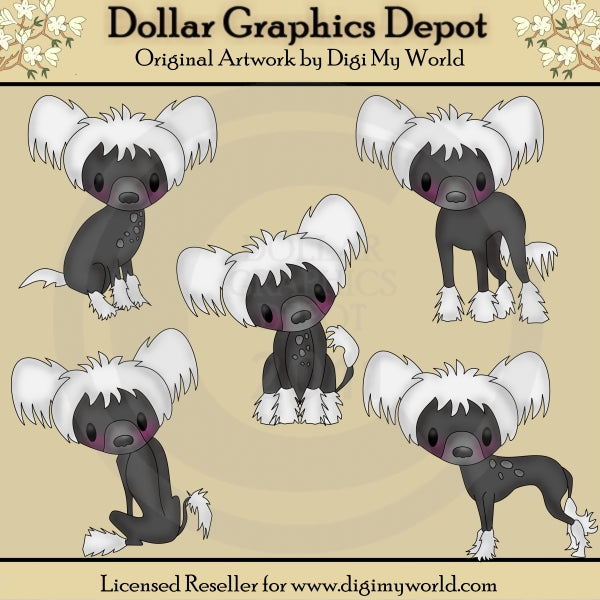 Lulu - Chinese Crested - Clip Art