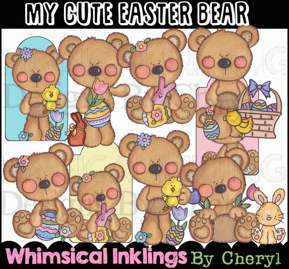 Mi lindo osito de Pascua....Colección gráfica (WI)