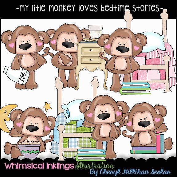A mi pequeño mono le encantan los cuentos antes de dormir