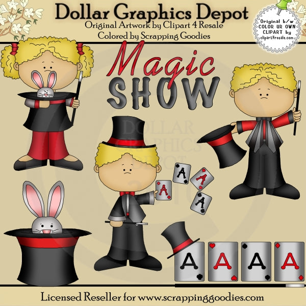 Spettacolo di magia 1 - ClipArt