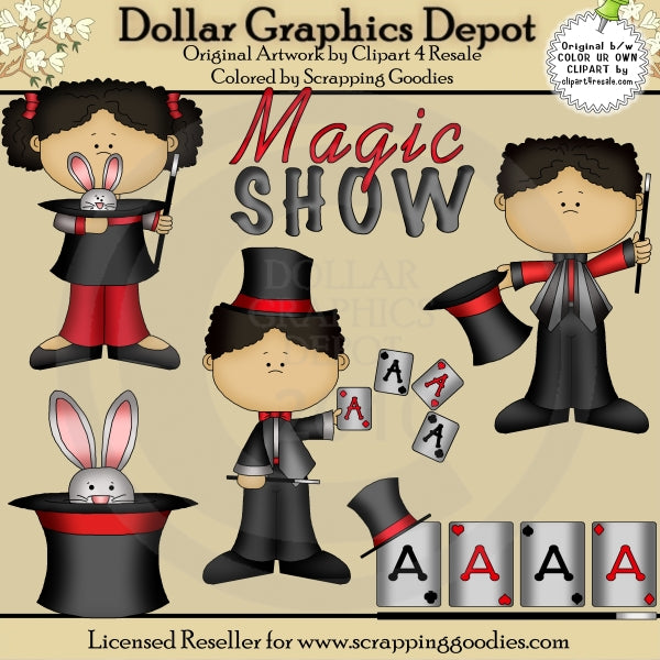 Spettacolo di magia 2 - ClipArt