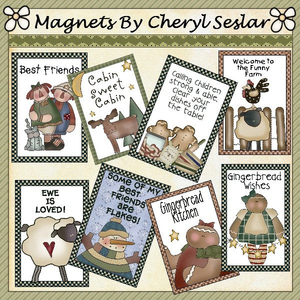 Magneti/biglietti tascabili di Cheryl (set 1)