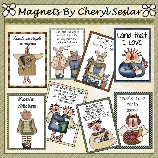 Magneti/biglietti tascabili di Cheryl (set 3)