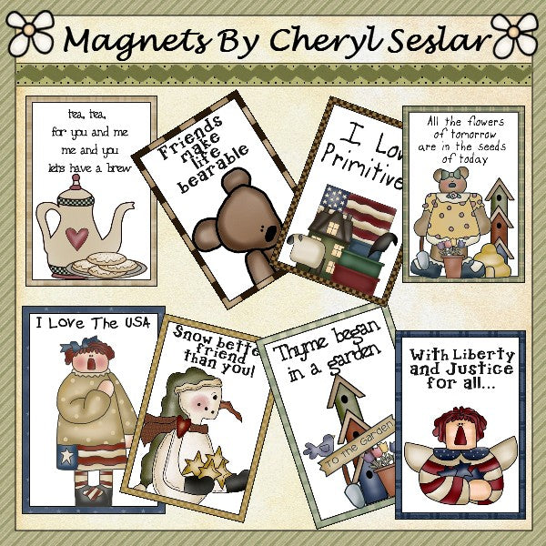 Magneti/biglietti tascabili di Cheryl (set 5)