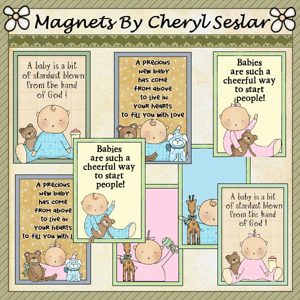 Magneti/biglietti tascabili di Cheryl (set da 10)