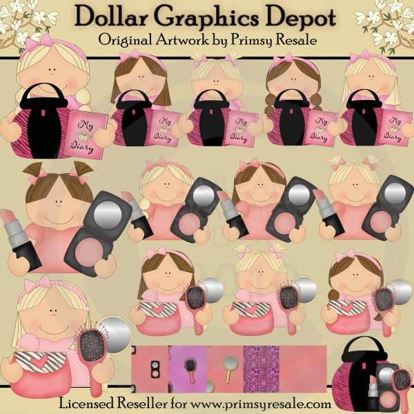 Makeup Girls - Clip Art