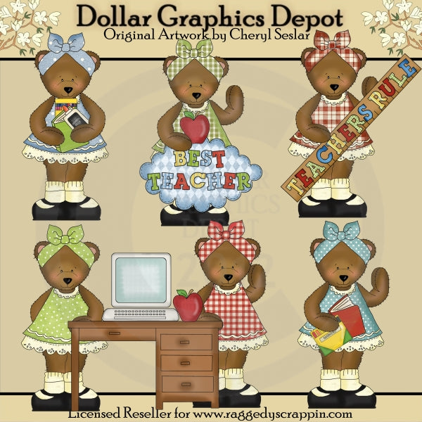 Mamma Orsa ama insegnare - ClipArt