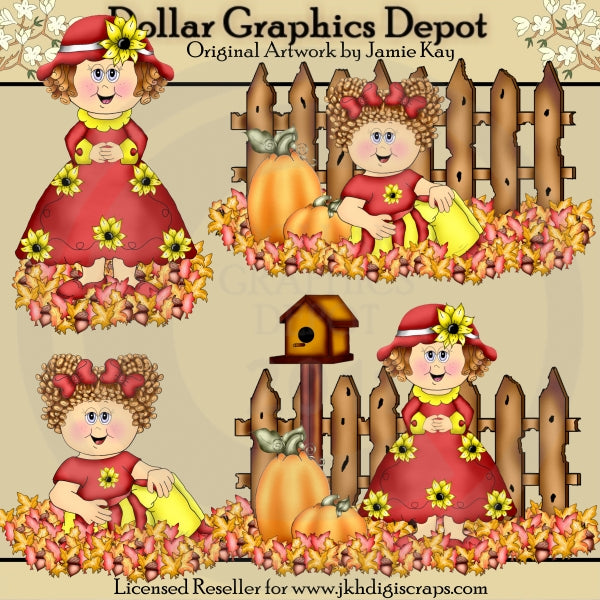 Mandy e Molly - Autunno - ClipArt