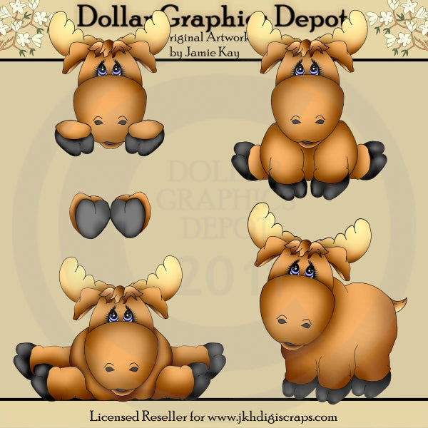 Marty Moose - Clip Art