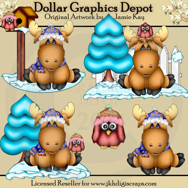 Marty Moose - Orario invernale - ClipArt
