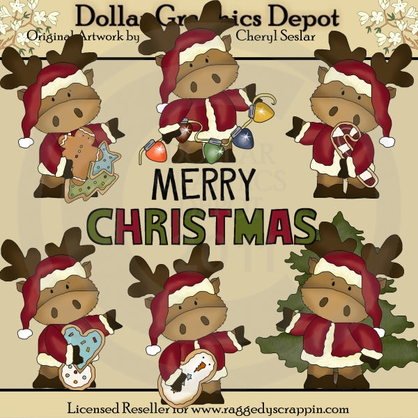 Marvin El Alce De Navidad - Clipart