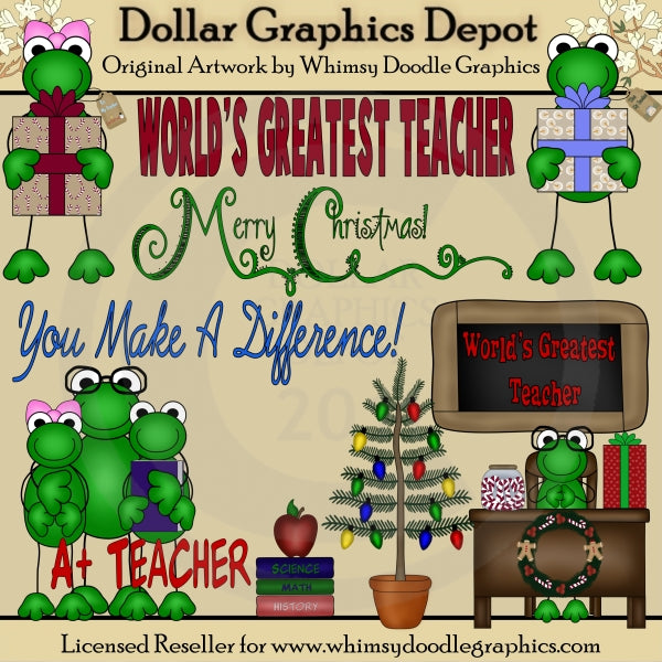 Feliz Navidad Maestra - Clipart