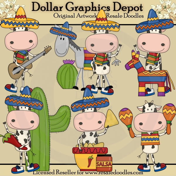 Mucche del Messico - ClipArt