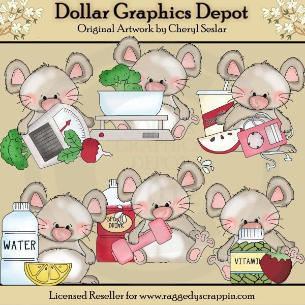 Mini Ratón - Ponte En Forma - Clipart