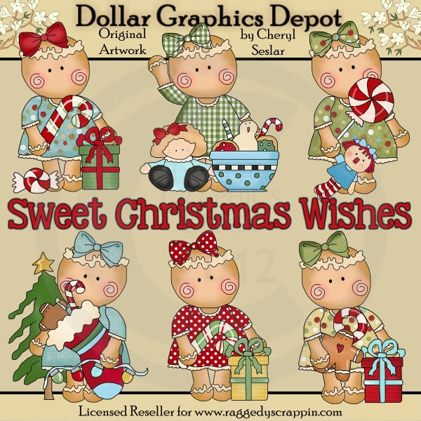 Miss Ginger - Dulces Deseos De Navidad - Clipart