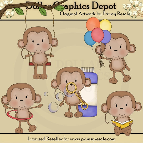 Scimmia divertente 1 - ClipArt