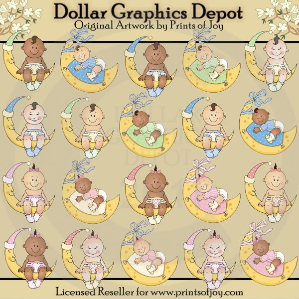 Luna bambini - ClipArt