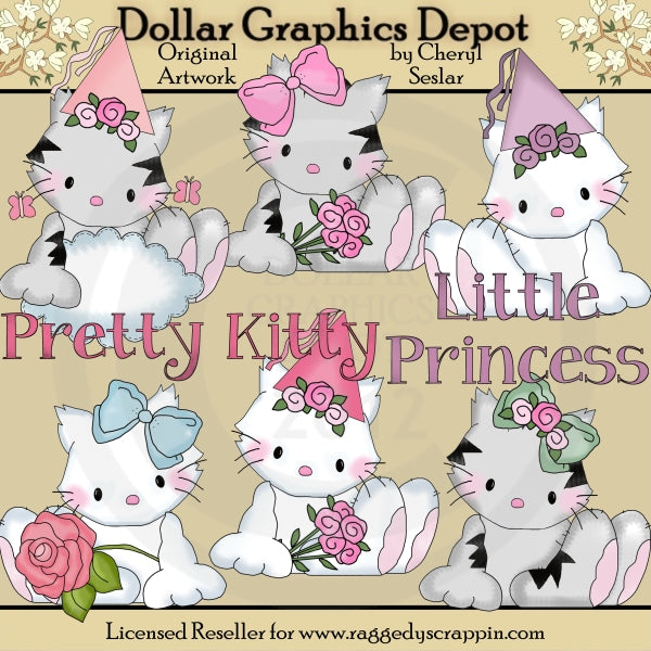 My Friend Fluffy - Pretty Kitty - Clip Art