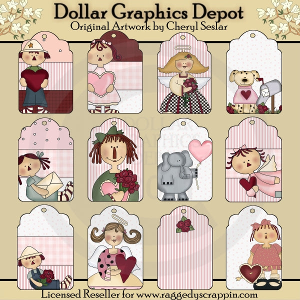 My Sweet Valentine Tags