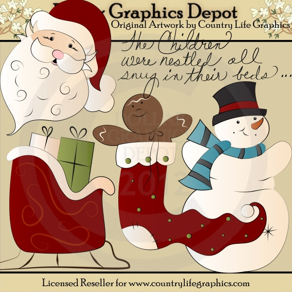 Noche Antes De Navidad - Clipart