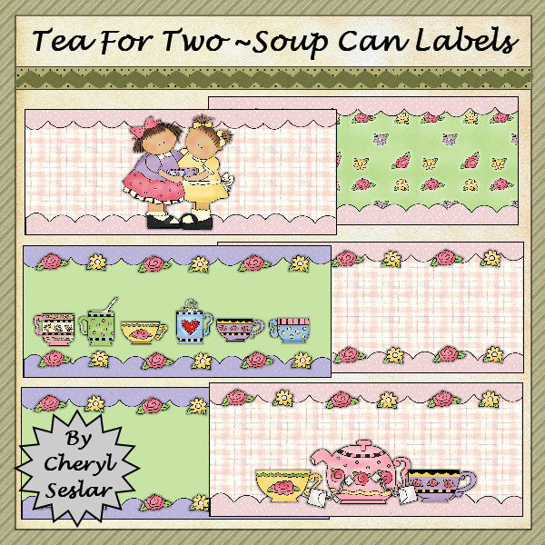 ~Té para dos~ Etiquetas de latas de sopa...(19)