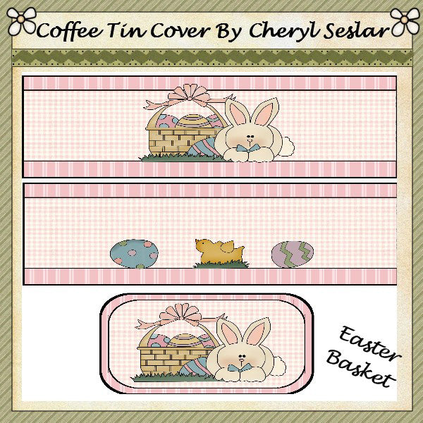 ~Easter Basket~ International Coffee Tin  *ctc15