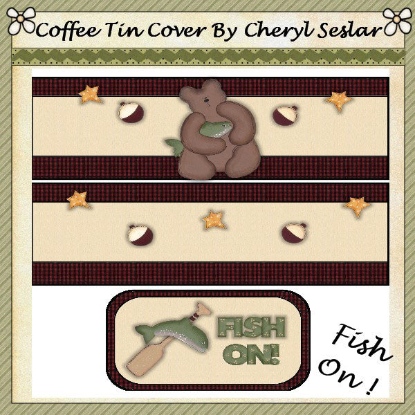 ~Fish On~ Lata de café internacional *16