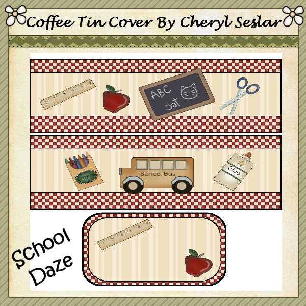 ~School Daze~ Lata de café internacional *ctc30