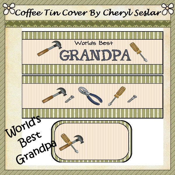 ~Il miglior nonno del mondo~ Barattolo di caffè internazionale *ctc.35