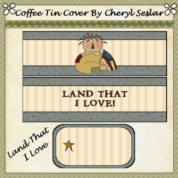 ~Land That I Love~ International Coffee Tin  *ctc37