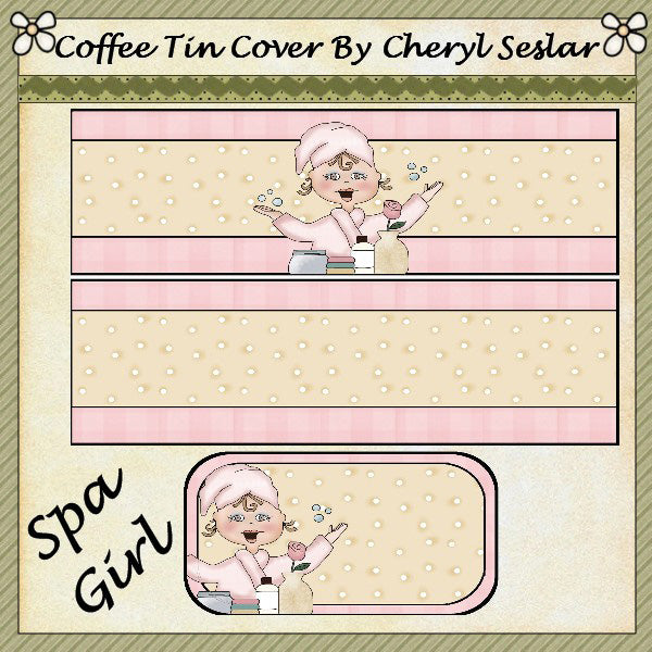 ~Spa Girl~ Lata de café internacional *ctc46