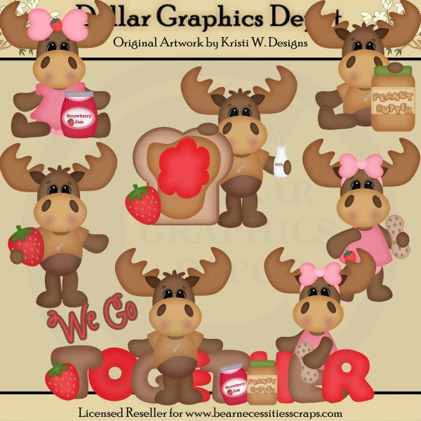 PB&J Moose - Imágenes Prediseñadas - Exclusivo de DCS