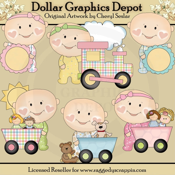 Bebés Pijama - My Choo Choo - Clipart