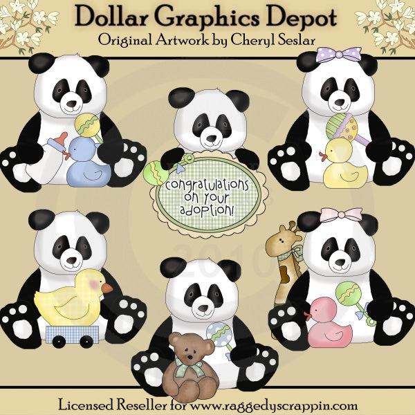 Panda cuccioli - ClipArt