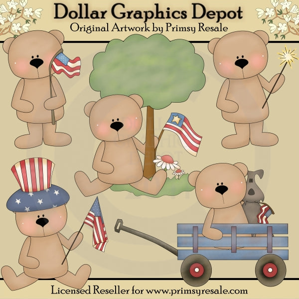 Orsi patriottici - ClipArt