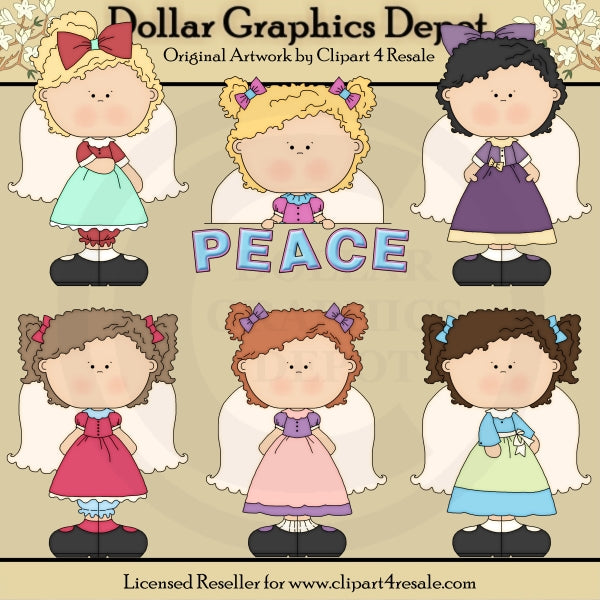 Ángeles de la paz 1 - Clipart