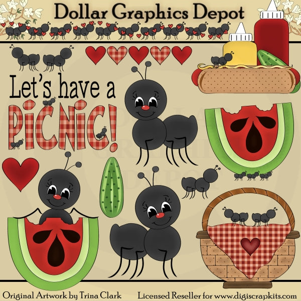 Hormigas De Picnic - Clipart