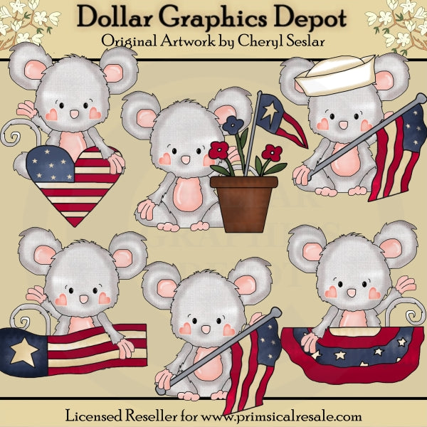 Pinky Mouse - Tutto americano - ClipArt