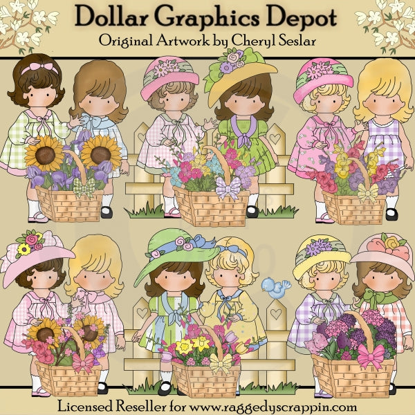 Piper e Polly - Primo Maggio - ClipArt