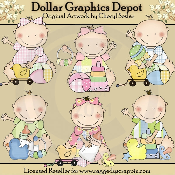 Pitter Patter Babes - Todos los días - Clipart