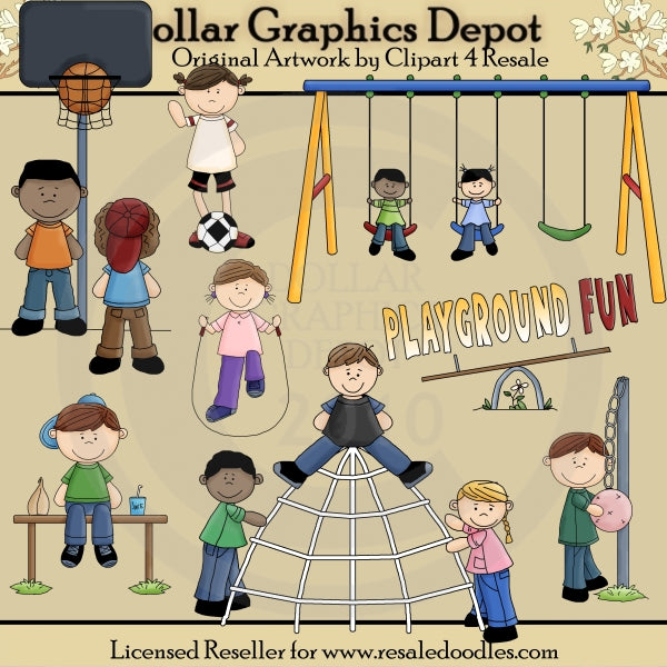 Diversión En El Patio De Juegos - Imágenes Prediseñadas