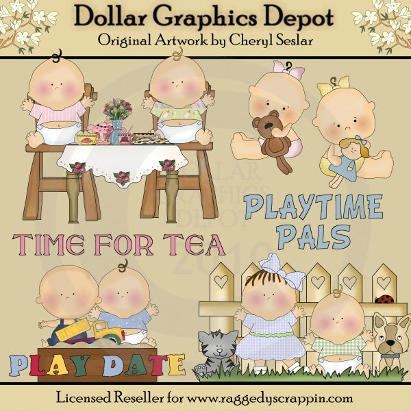 Playtime Pals - Imágenes prediseñadas - Exclusivo de DCS