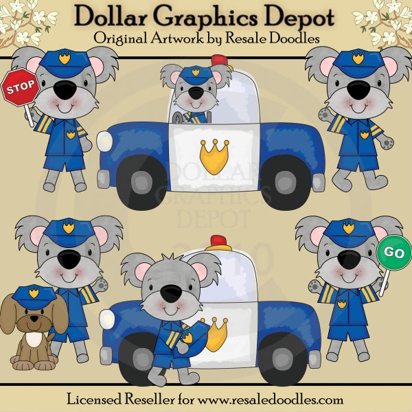Koala della polizia - ClipArt