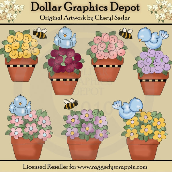 Pretty Flowers - Clip Art