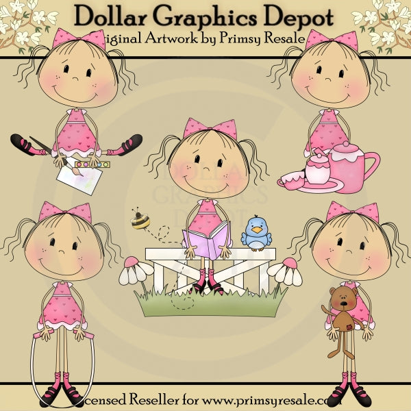 Chicas Bonitas De Rosa - Clipart