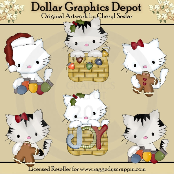 Pretty Kitty - Navidad - Clipart