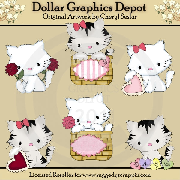 Pretty Kitty - San Valentino - ClipArt