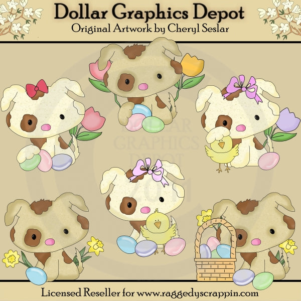 Grazioso cucciolo - Pasqua - ClipArt